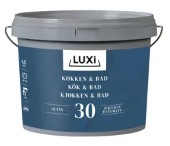 Veggmaling kjøkken/bad mote hvit 4,5 liter - Luxi