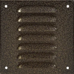 Veggrist med nett 17 x 17 cm – antikk metall