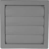 Ventilasjonsrist med vindstopp 19 x 19 cm - grå
