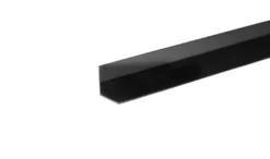 Vinkellist svart pvc - 25 x 25 mm x 2 m