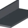 Vinkellist svart pvc - 30 x 20 mm x 2 meter
