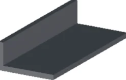 Vinkellist svart pvc - 30 x 20 mm x 2 meter