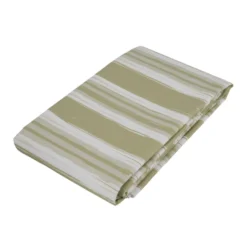 Voksduk med grønne striper 115 x 220 cm