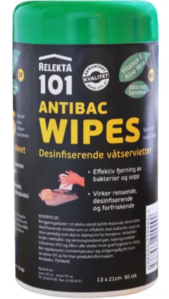 Våtservietter antibakteriell 50 stk.
