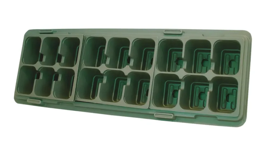 Winddou minidrivhus med 18 stk. potter - 2 pk.