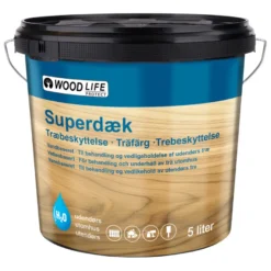 Woodlife Superdekk antrasittgrå trebeskyttelse 5 liter
